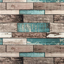 Декоративна 3D панель самоклейка 700х700х6мм Синє дерево (088) SW-00000275