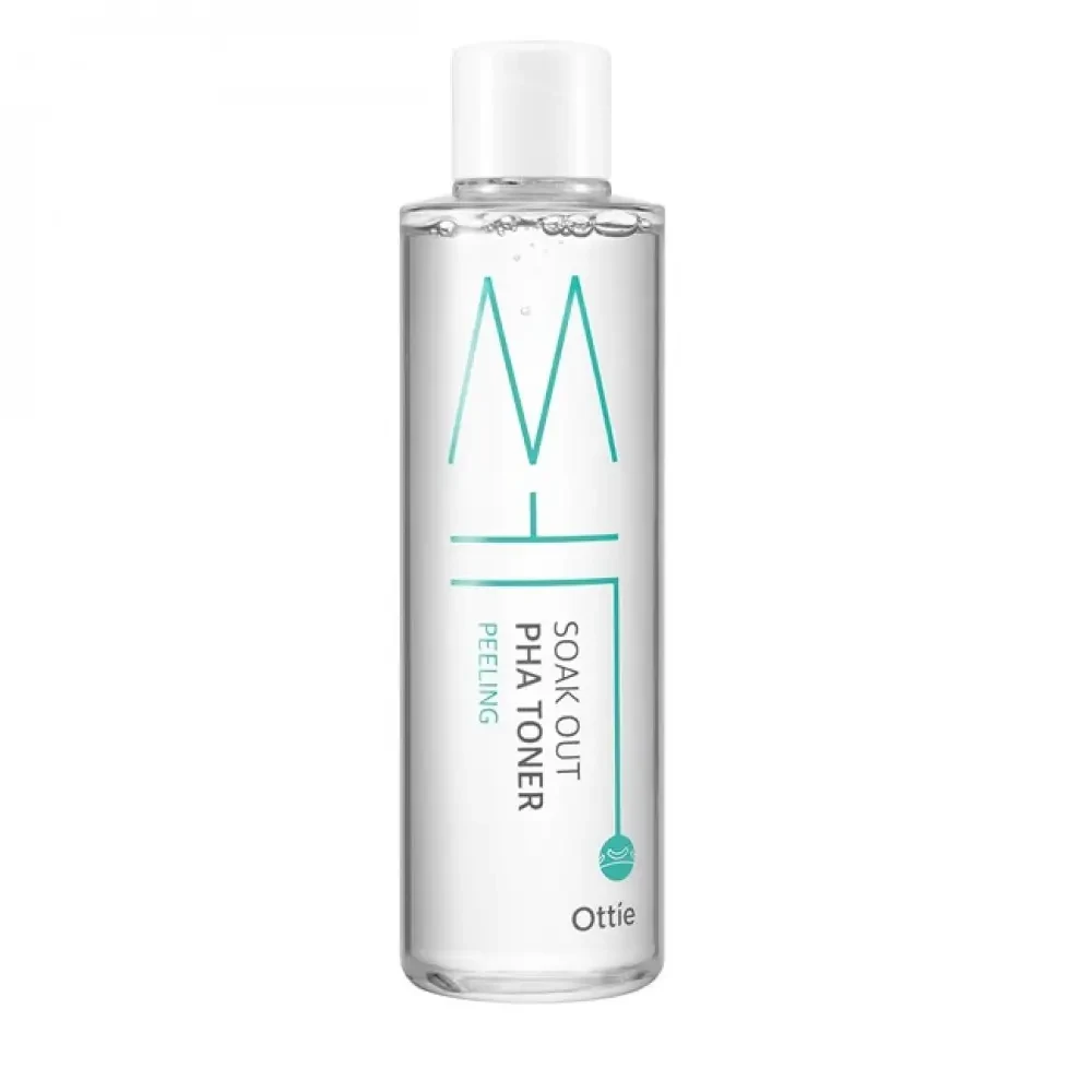Пілінг-тонік для обличчя з PHA-кислотами Ottie Soak Out PHA Toner Peeling 250 мл
