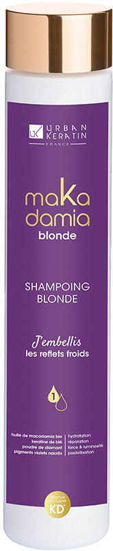 Шампунь для світлого натурального та фарбованого волосся Makadamia Urban Keratin, 250 мл, фото 1