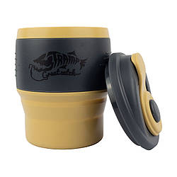 Кружка складана силіконова Tramp з кришкою 350ml UTRC-082-sand