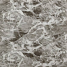 Декоративна 3D панель самоклейка 700х770х3мм Мармур чориний (061-3) SW-00000691