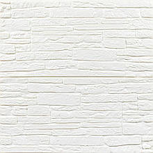 Самоклеюча 3D панель культурний камінь білий 700х600х8мм (191) SW-00000070
