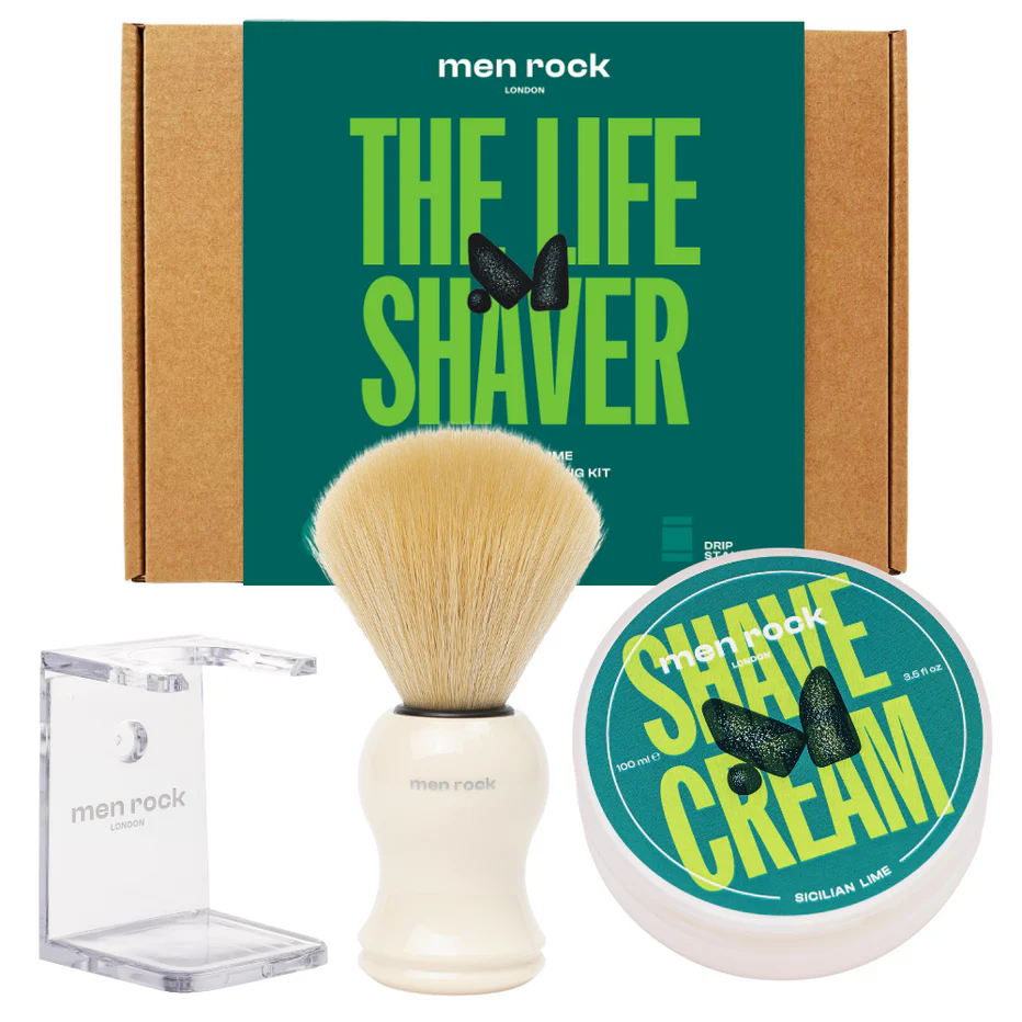 Подарунковий набір Men Rock Shaving Brush Sicilian Lime Shaving Kit