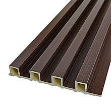 Рейка декоративна WPC стінова 3000х160х23мм Горіх SW-00001535