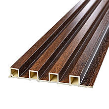 Рейка декоративна WPC стінова 3000х160х23мм Каштан SW-00001536