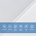 Панель стінова 3D 700х700х5мм Lichi square white (D) SW-00001802, фото 5