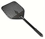 Лопата для піци перфорована 30х72 см алюмінієва з металевою ручкою (Польща), фото 5