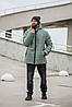 Чоловіча куртка зимова подовжена, фото 3