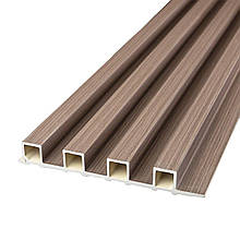 Рейка декоративна WPC стінова 3000х160х23мм Світлий горіх SW-00001853