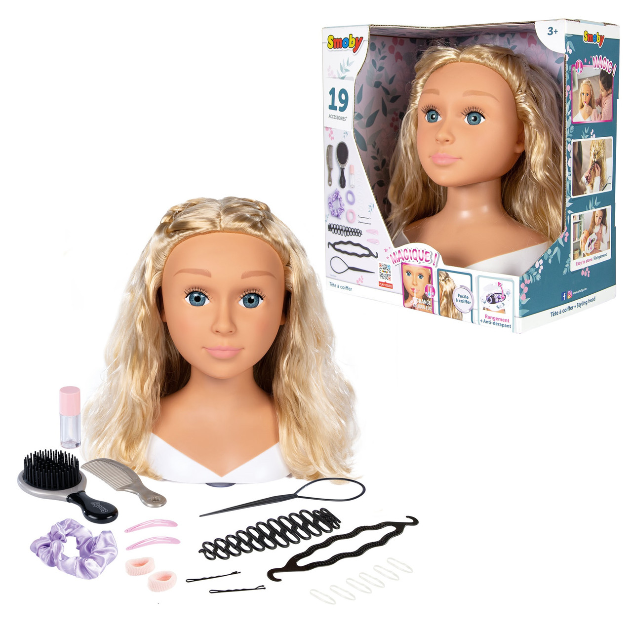 Набір стиліста Smoby Манекен білявка (320317), фото 1