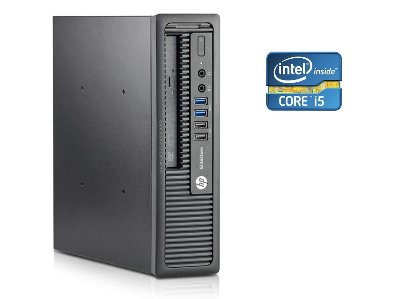 Неттоп HP EliteDesk 800 G1 USFF/ Core i5-4570S/ 8 GB RAM/ 120 GB SSD/ HD 4600