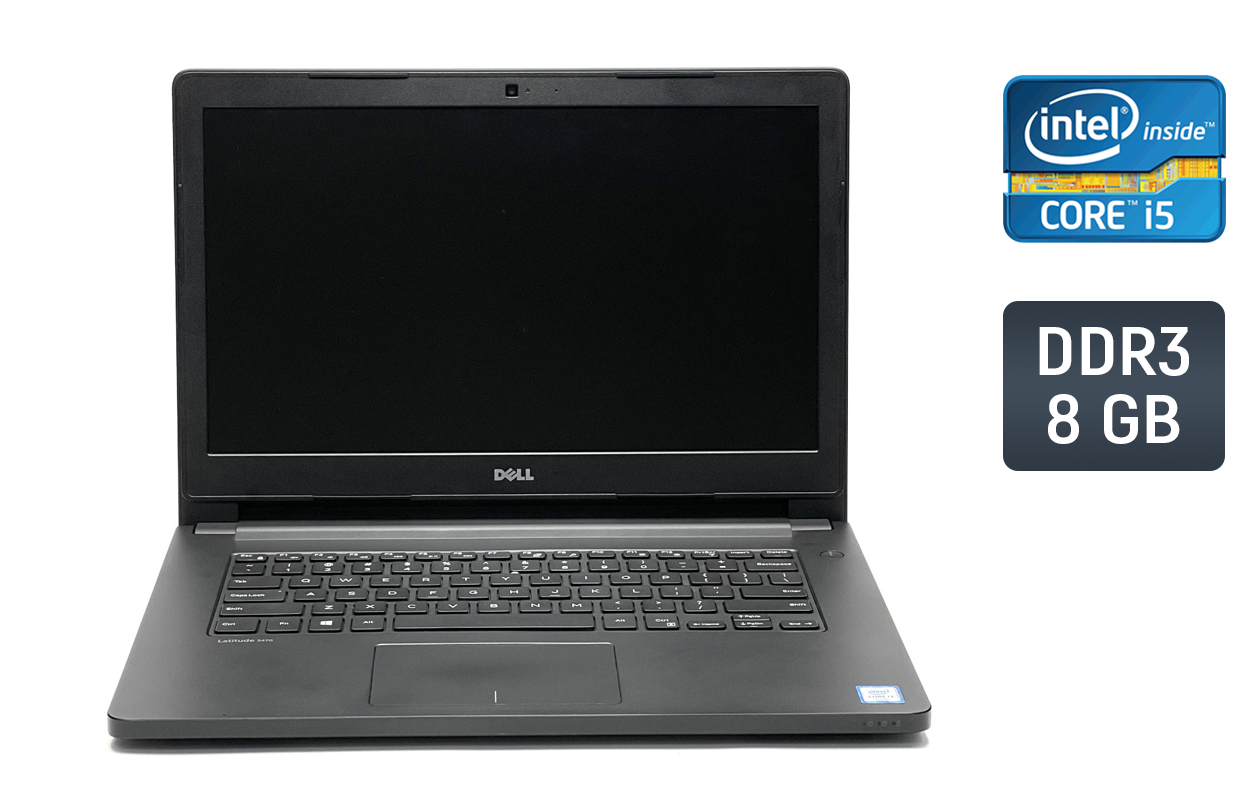 Ноутбук Dell Latitude 3470/ 14" (1920x1080)/ Core i5-6200U/ 8 GB RAM/ 256 GB SSD/ HD 520