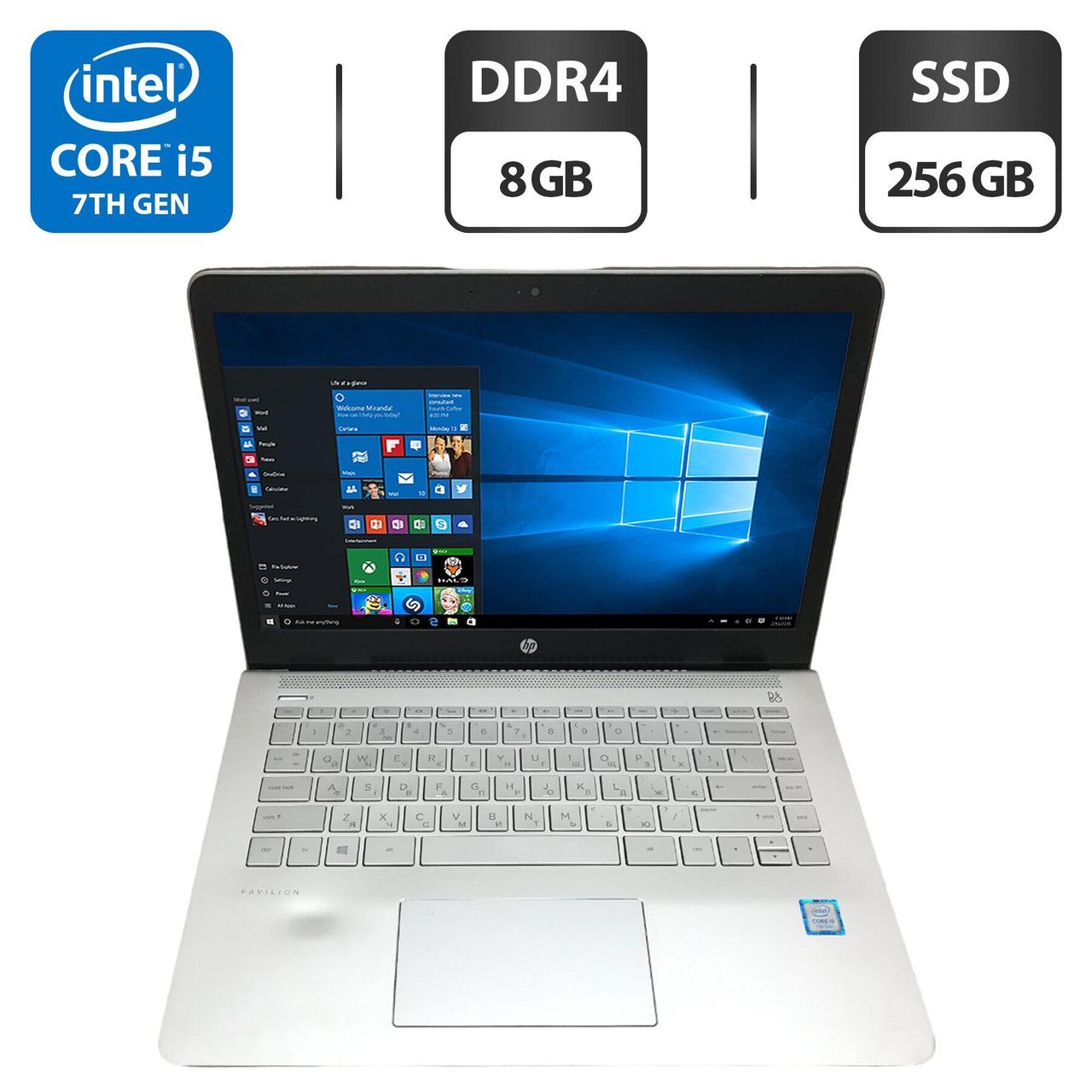 Ультрабук Б-клас HP Pavilion 14-bk091st/ 14" (1366x768)/ Core i5-7200U/ 8 GB RAM/ 256 GB SSD/ HD 620