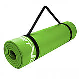 Килимок (мат) спортивний SportVida NBR 180 x 60 x 1 см для йоги та фітнесу SV-HK0248 Green, фото 10