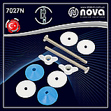 Кріплення бачка до унітазу з нержавіючої сталі 85 мм NOVA 7027N, фото 3