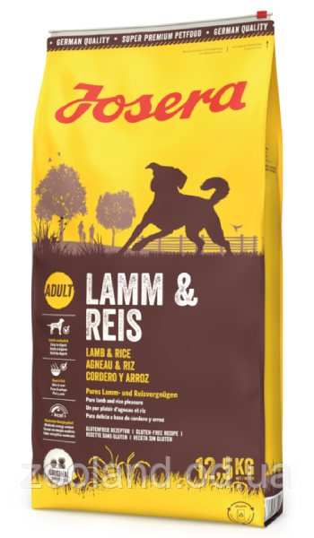 Josera Dog Lamb&Rice з ягням та рисом, 4,5 кг