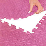 Мат-пазл (ластівчин хвіст) Cornix Mat Puzzle EVA 120 x 120 x 1 cм XR-0230 Pink, фото 6