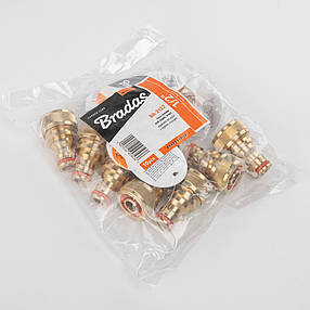 Перехідник для шланга 1/2" з ніпелем, BRASS,
BR-2122, фото 2