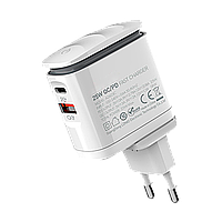 Заряджання для телефона LogicPower 25 W (Type-C+USB) QC3.0 PD + кабель (Type-C to Type-C)