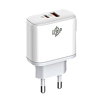 Заряджання для телефона LogicPower 45 W (Type-C+USB) QC + кабель (Type-C to Type-C)