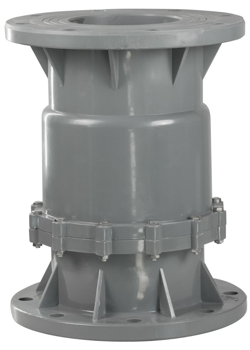 Зворотний клапан ПВХ ERA, поворотний, d150 мм