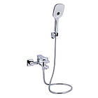 Змішувач для ванни Qtap Gemini (з душовим гарнітуром) QTGEM259CRM45681 Chrome