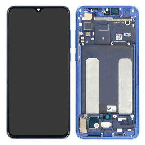 Дисплей Xiaomi Mi 9 Lite/Mi CC9 у зборі із сенсором і рамкою Aurora Blue service orig