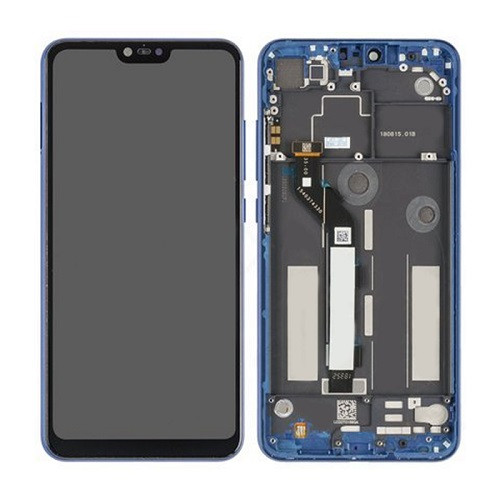 Дисплей Xiaomi Mi 8 Lite в зібраному вигляді із сенсором і рамкою Aurora Blue service orig