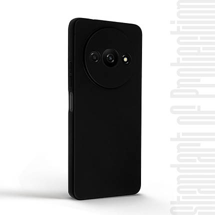 Чохол накладка TPU Armorstandart Matte Slim Fit для Xiaomi Redmi A3 Camera cover Black (ARM74444), фото 3