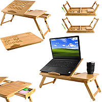 Підставка для ноутбука Ruhhy S23452 бамбук - Столик для ноутбука