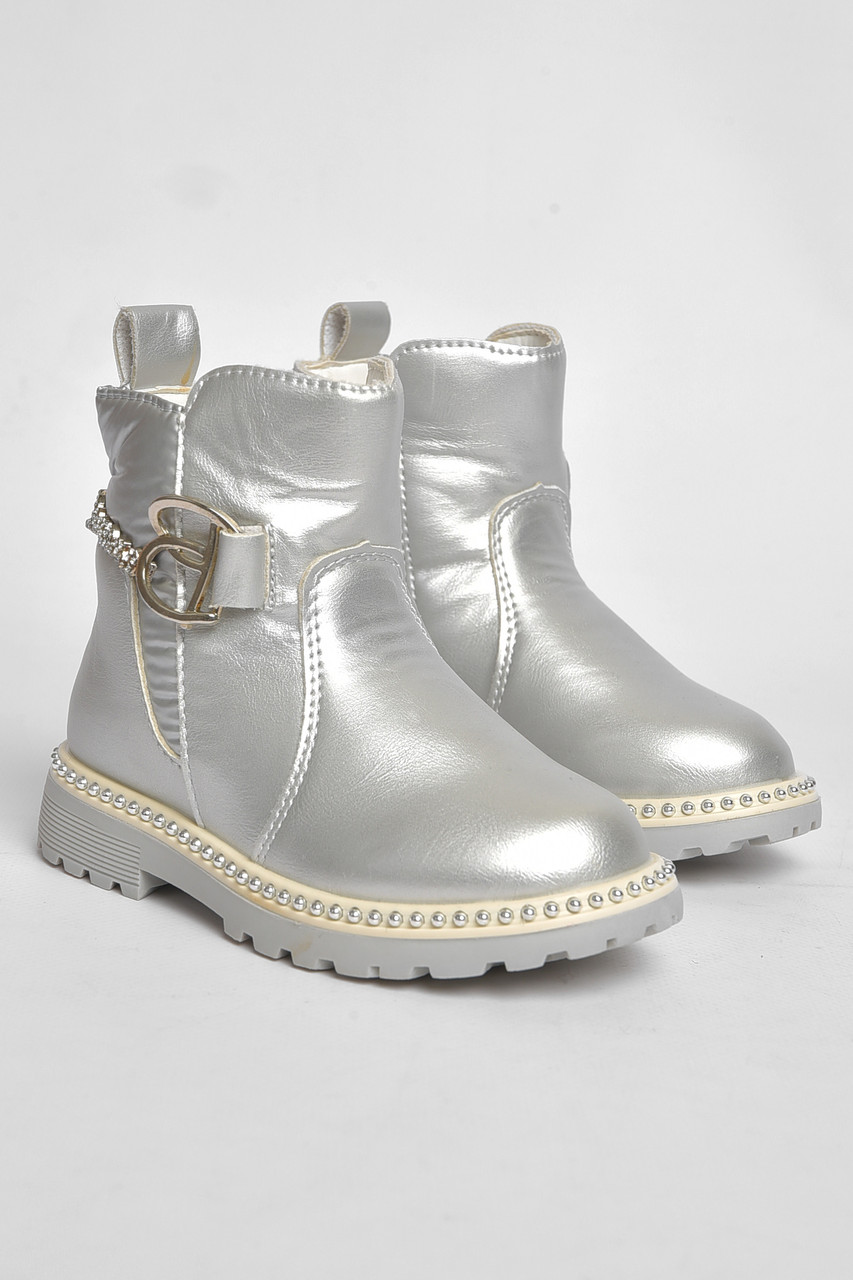 Черевики дитячі демісезон сірого кольору на флісі р.23 189294P, фото 1