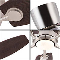 Стельовий вентилятор CNCEST зі світлодіодним підсвічуванням, 42-дюймовий стельовий вентилятор з підсвічуванням і пультом