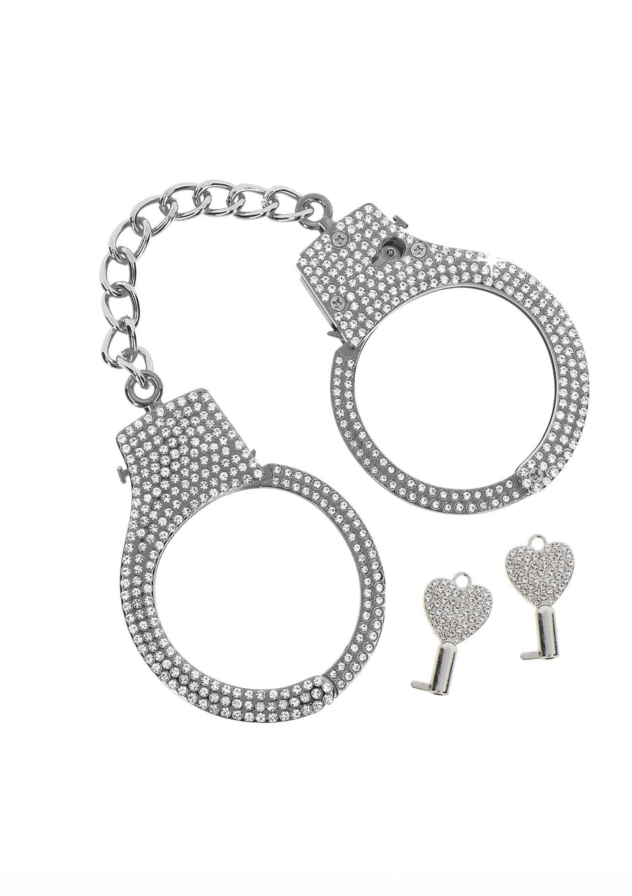 Наручники Taboom Bondage in Luxury Diamond Wrist Cuffs Silver AIW Or2528, фото 1