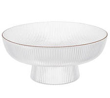 Фруктовниця Viva Edge Clear на ніжці d14,5 см h7 см скло (B100067)