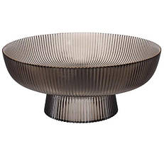 Фруктовниця Viva Edge Fume на ніжці d14,5 см h7 см скло (B100064)