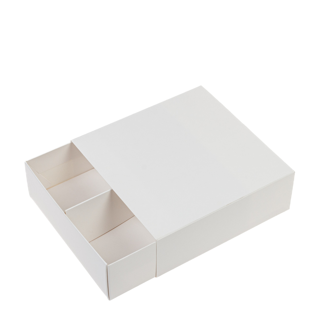 Коробка 160х160х55 для сухофруктів без вікна, біла, фото 1