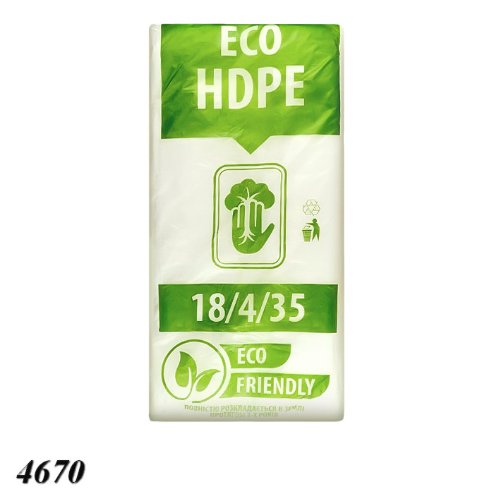 Пакети фасувальні Еко HDPE 18х35 см 500 шт. (20шт), фото 1