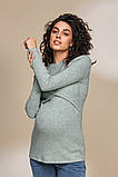 Джемпер для вагітних та годуючих з ангори оливковий S, фото 2