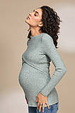 Джемпер для вагітних та годуючих з ангори оливковий S, фото 3