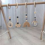 Іграшки-підвіски для стійки-тренажера, СІРИЙ, 4 шт, фото 3