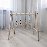 Іграшки-підвіски для стійки-тренажера, СІРИЙ, 4 шт, фото 2