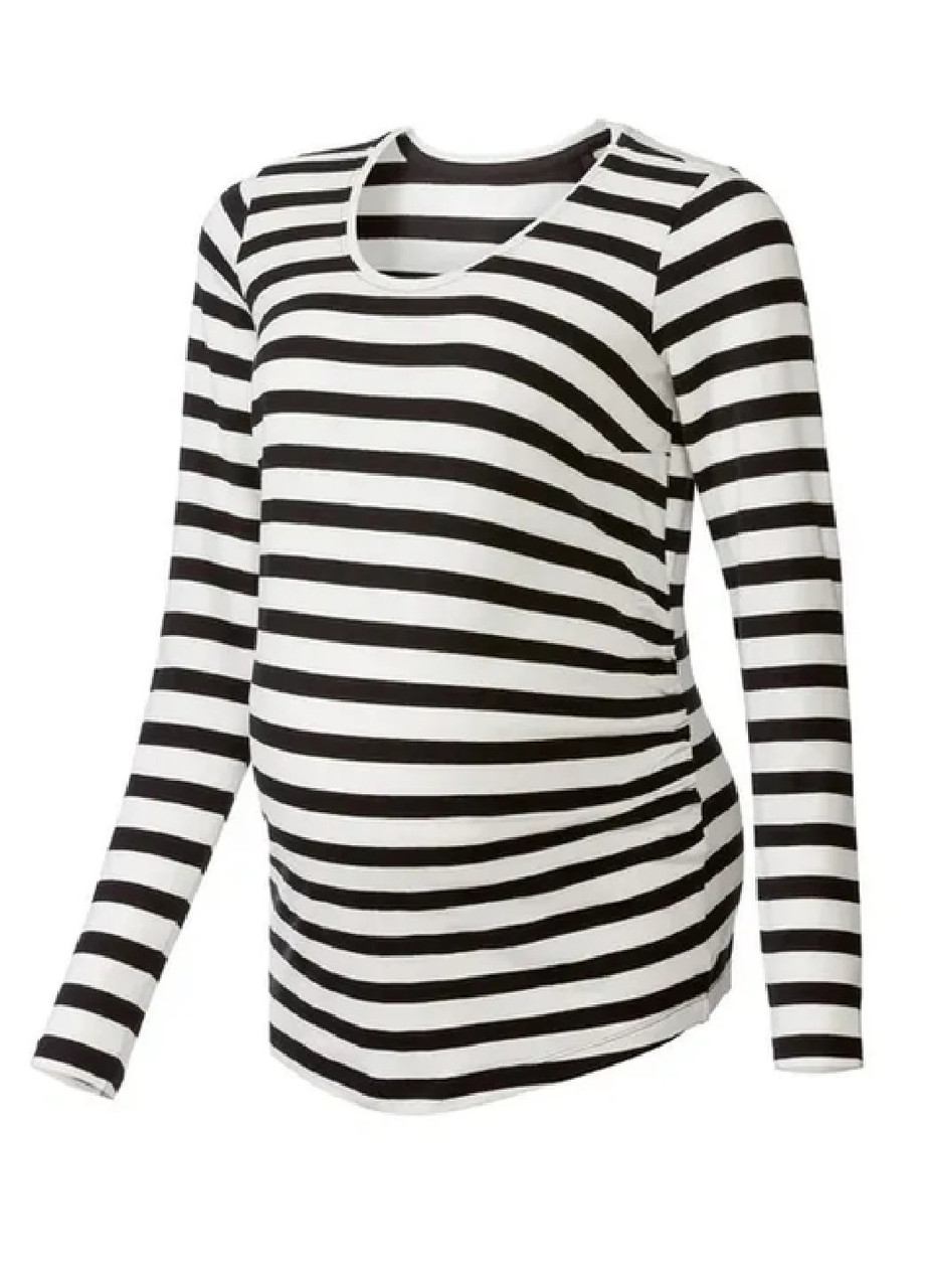 Лонгслів для вагітних смугастий