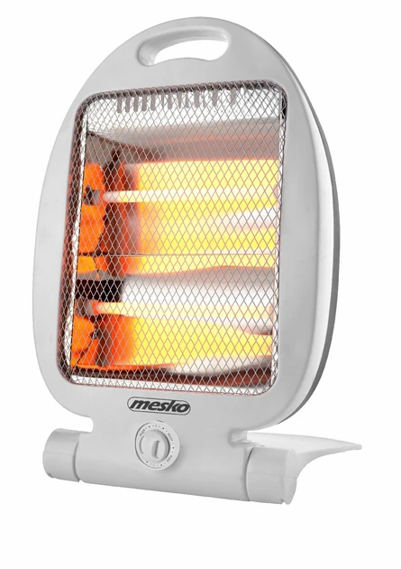 Обігрівач інфрачервоний галогенний Mesko MS 7710 (800 Вт, портативний, з захистом від перекидання, білий), фото 1