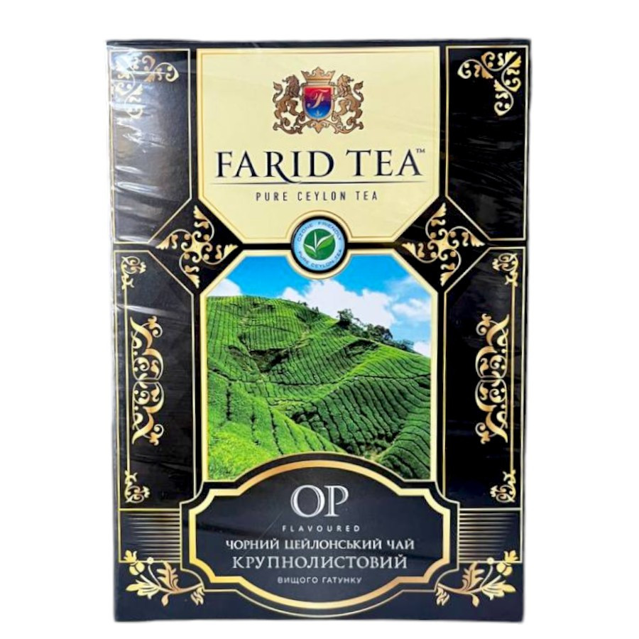 Цейлонський великолистовий чорний чай Farid Tea OP 100 грамів