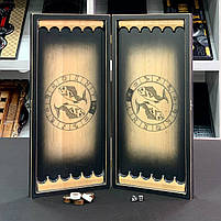 Нарди дерев'яні ручної роботи Риби 50×23 см подарункові, фото 2