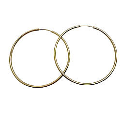 50 мм. Сережки кільця ксюпінг. 18 к