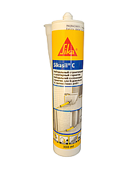 Нейтральний силіконовий герметик Sikasil C 300 мл прозорий