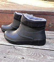 Підліткові зимові чорні черевики пінка гумові чоботи 39