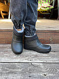 Підліткові зимові чорні черевики пінка гумові чоботи 39, фото 5