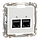 Два роз’єми RJ45 категорія 5E UTP Білий Sedna Design, фото 3